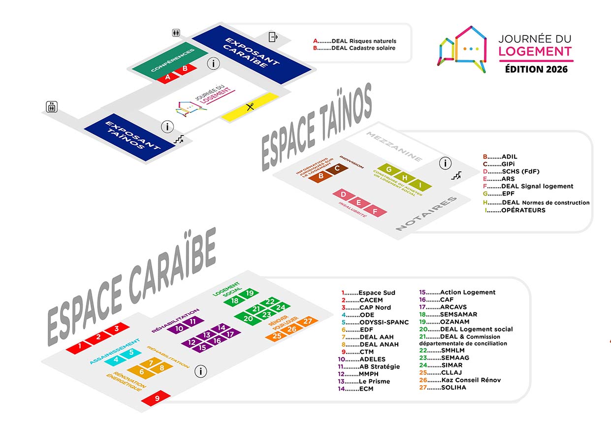 Plan du salon de la Journée du logement