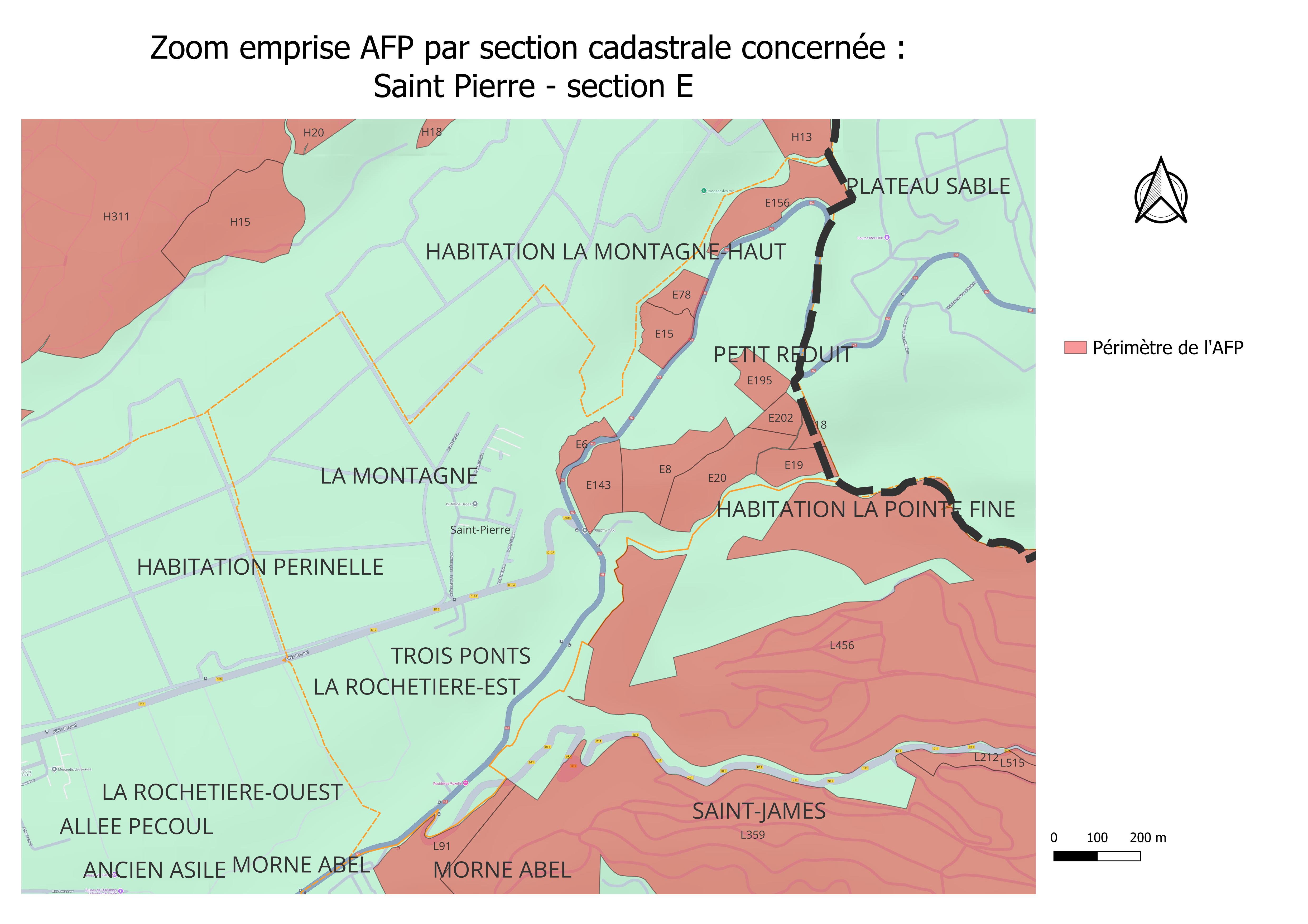 Zoom emprise AFP Saint-Pierre section E