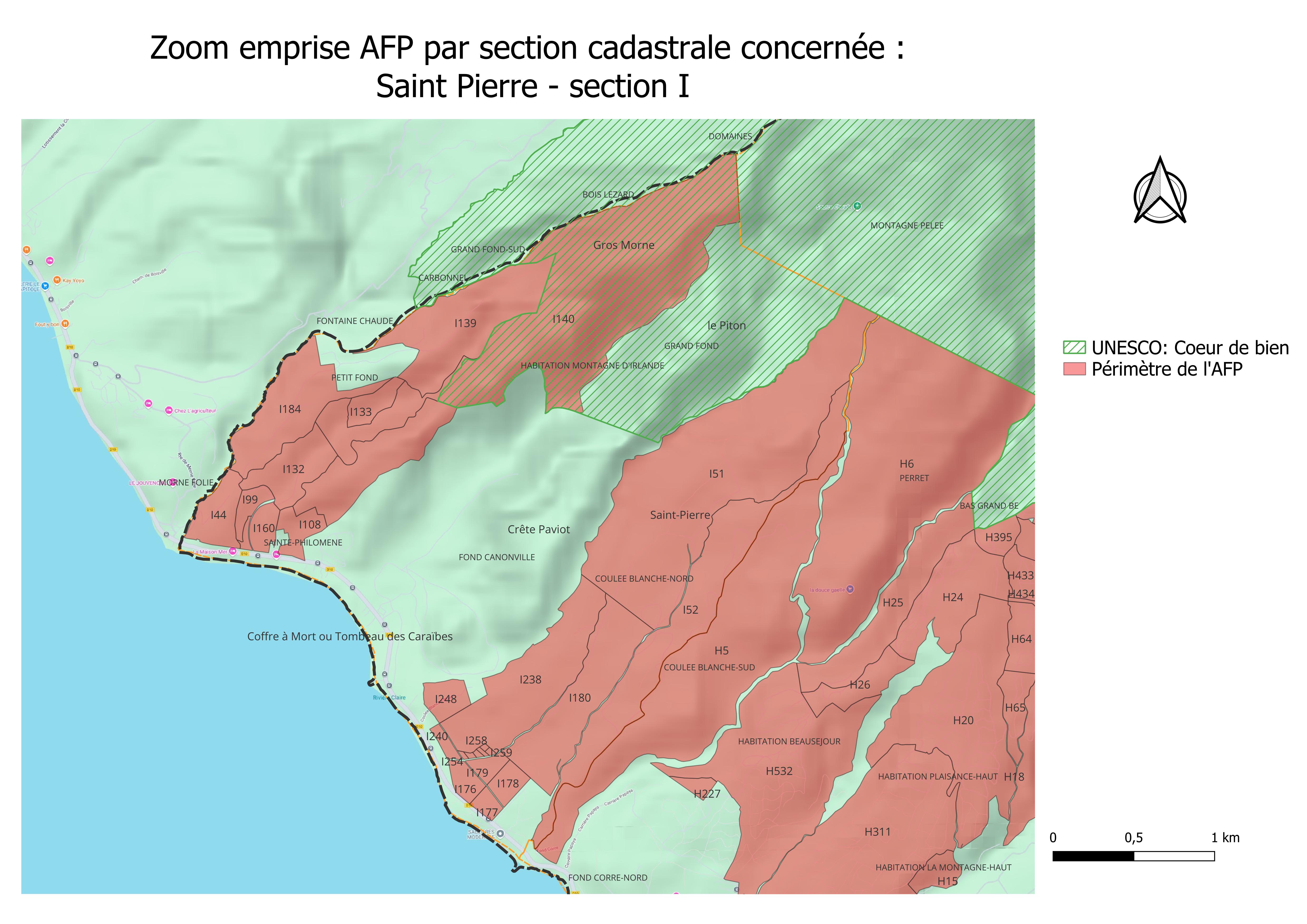 Zoom emprise AFP Saint-Pierre section I