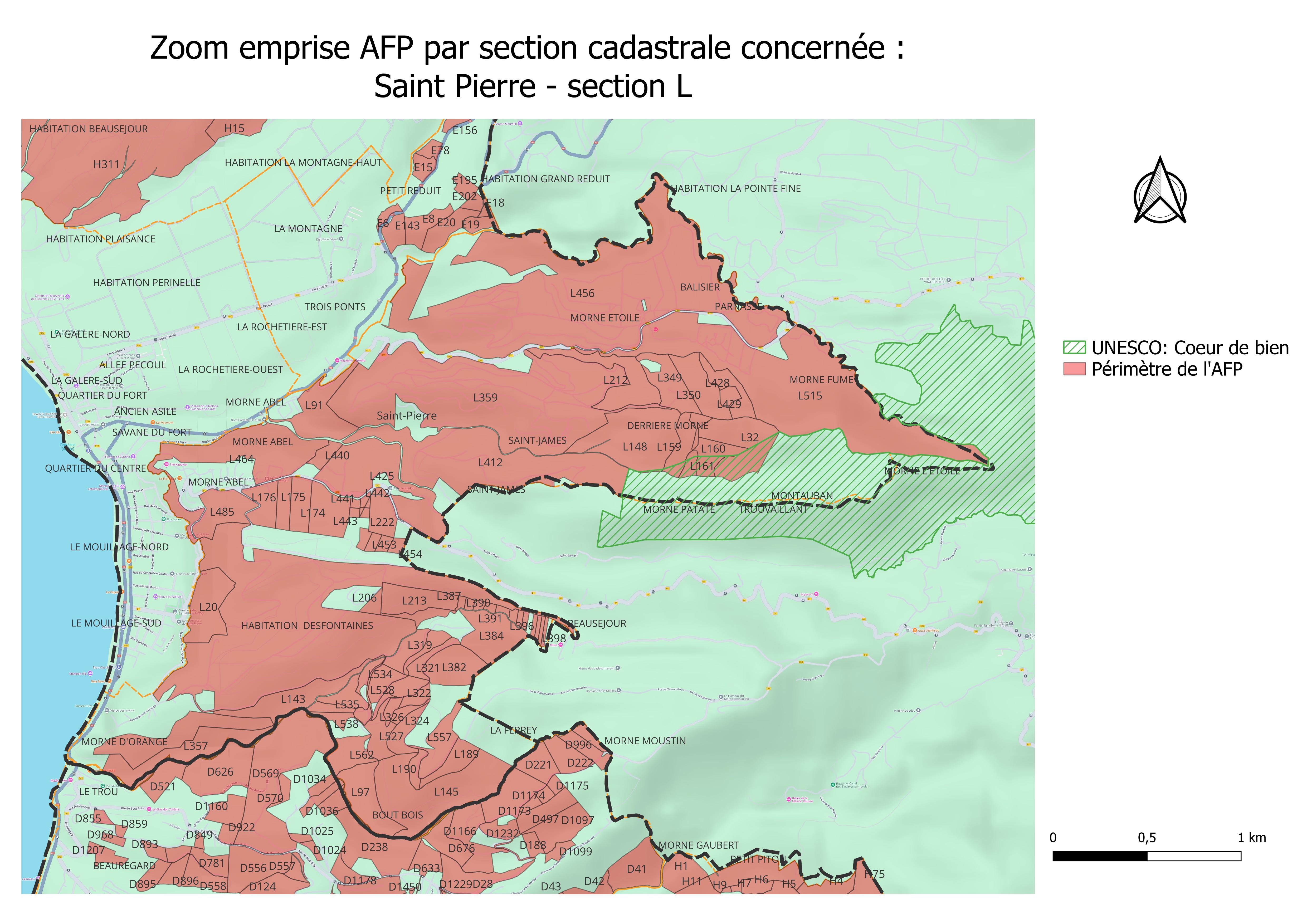 Zoom emprise AFP Saint-Pierre section L